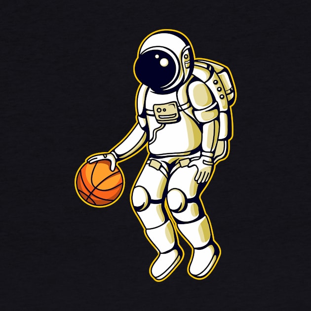 Astronaut and Basketball by VEKTORKITA